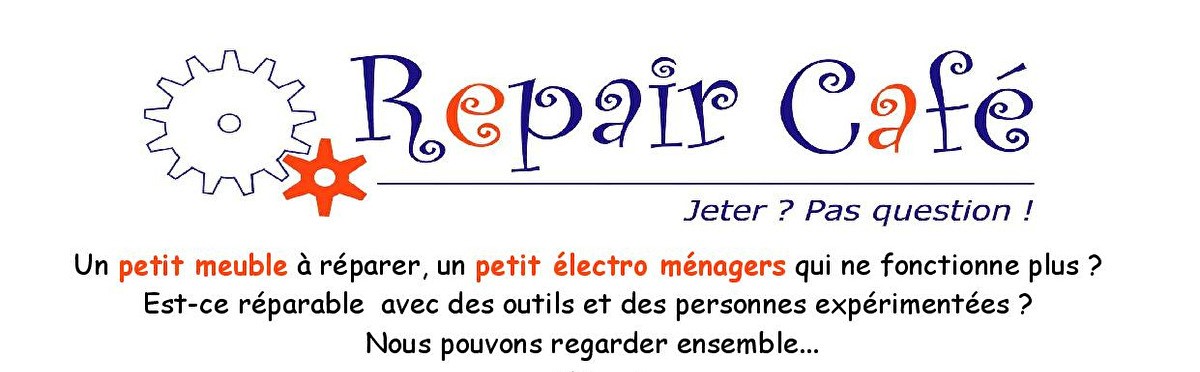 BAZAR, etc. Le logotype des Repair-cafés